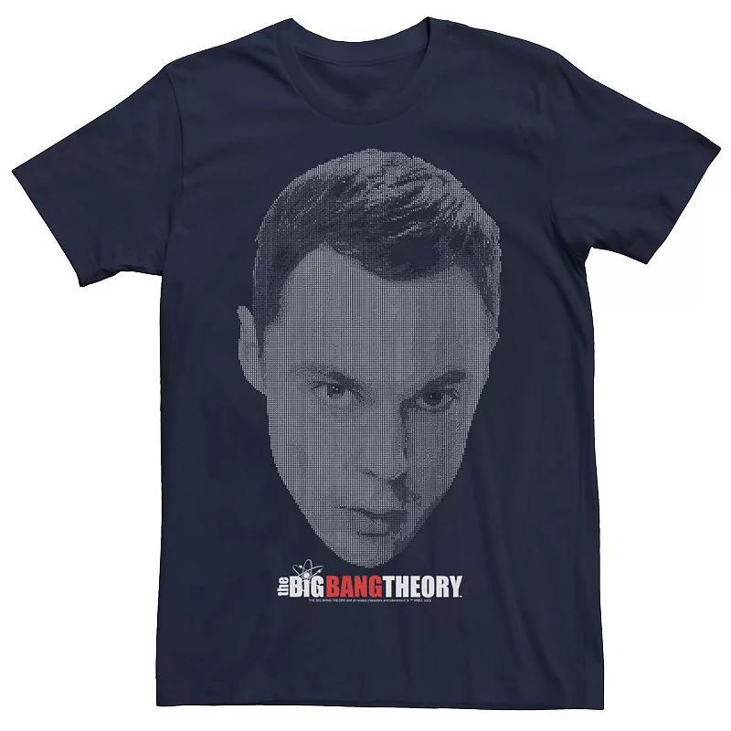 Men's The Big Bang Theory Sheldon Big Face Fade Tee, Size: Small, Blue Product Image