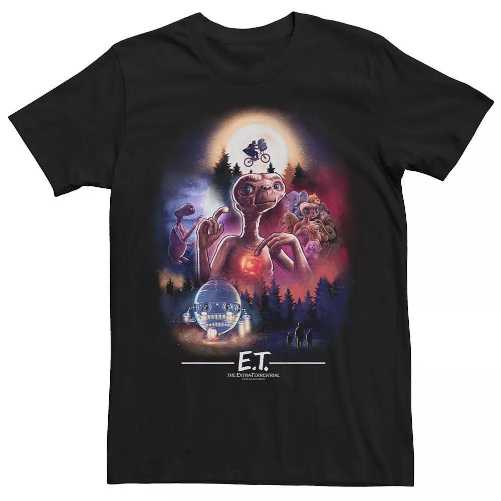 Big & Tall ET The Extra-Terrestrial Scenes Collage Tee, Mens Product Image