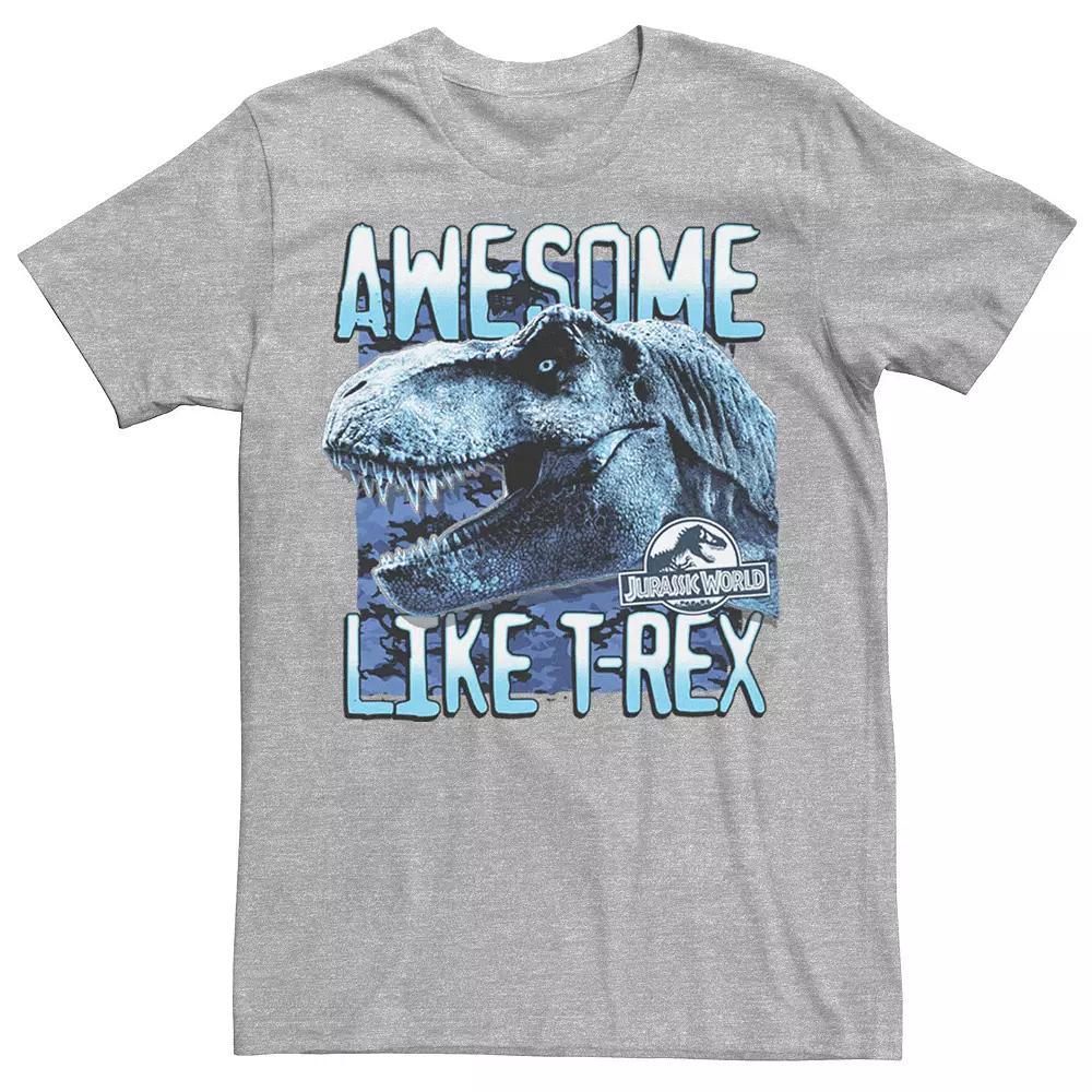 Men's Jurassic World Two Awesome Like T-Rex Tee, Size: Small, Athletic Grey Product Image