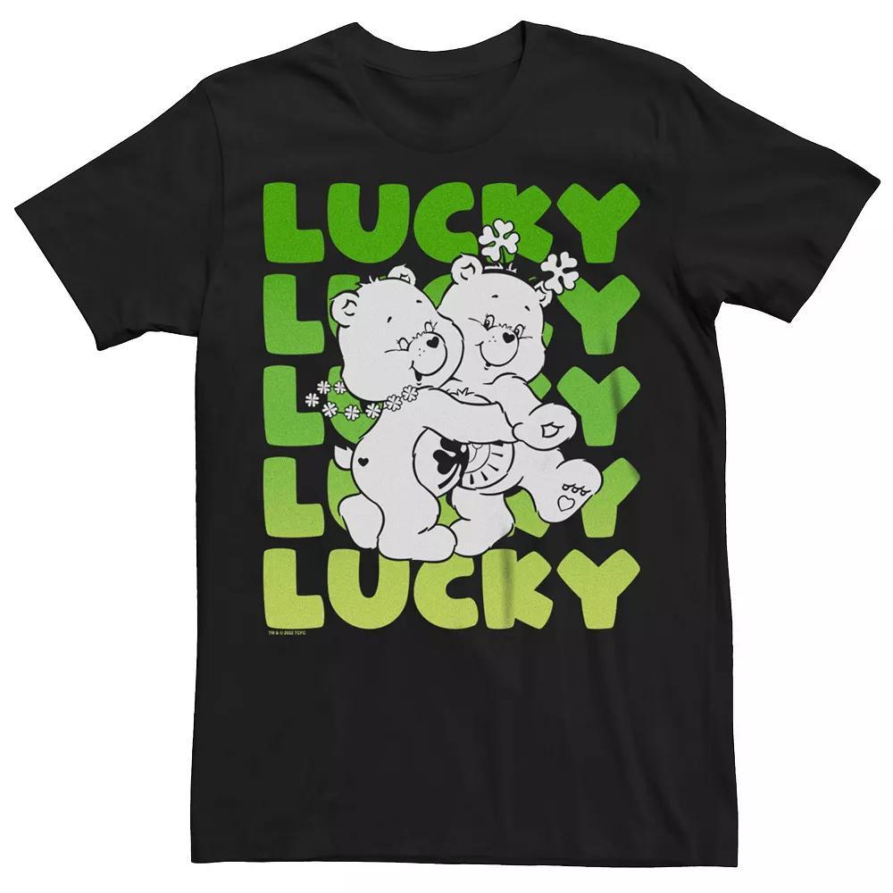 Men's Care Bears Lucky Graphic Tee, Size: Large, Black Product Image
