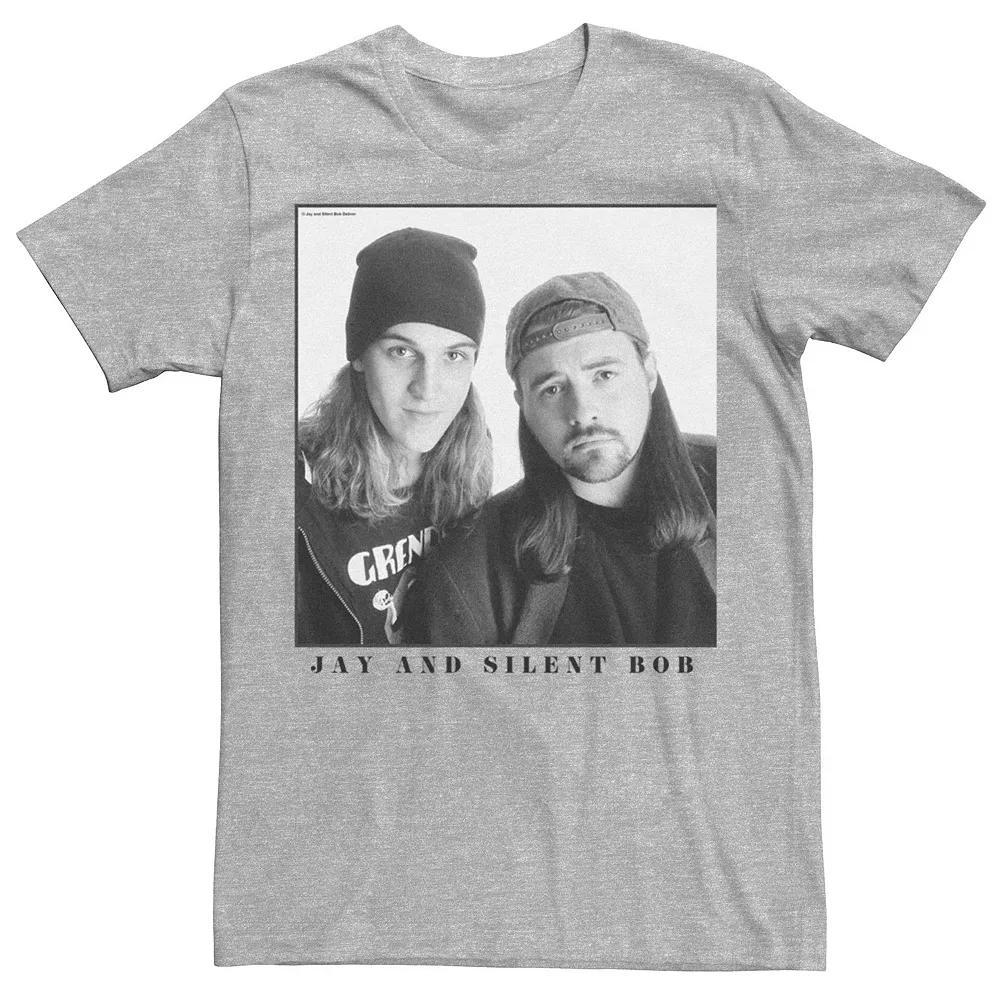 Men's Jay And Silent Bob Portrait Tee, Size: XXL, Athletic Grey Product Image