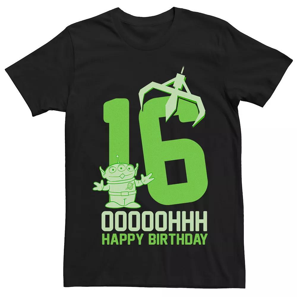 Disney / Pixar's Toy Story Men's Aliens OOOOH Happy 16th Birthday Graphic Tee, Size: XL, Black Product Image