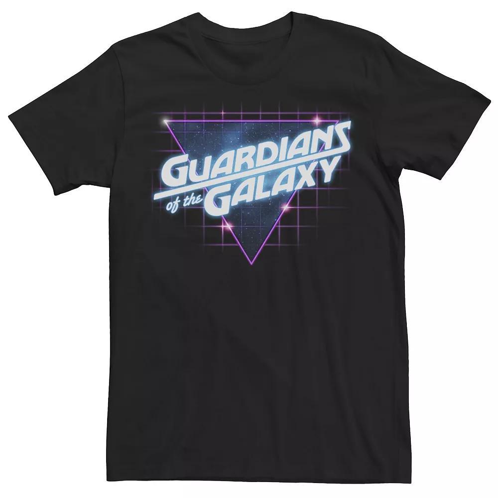 Big & Tall Marvel Guardians Of The Galaxy Retro Logo Graphic Tee, Men's, Size: 4XB, Black Product Image