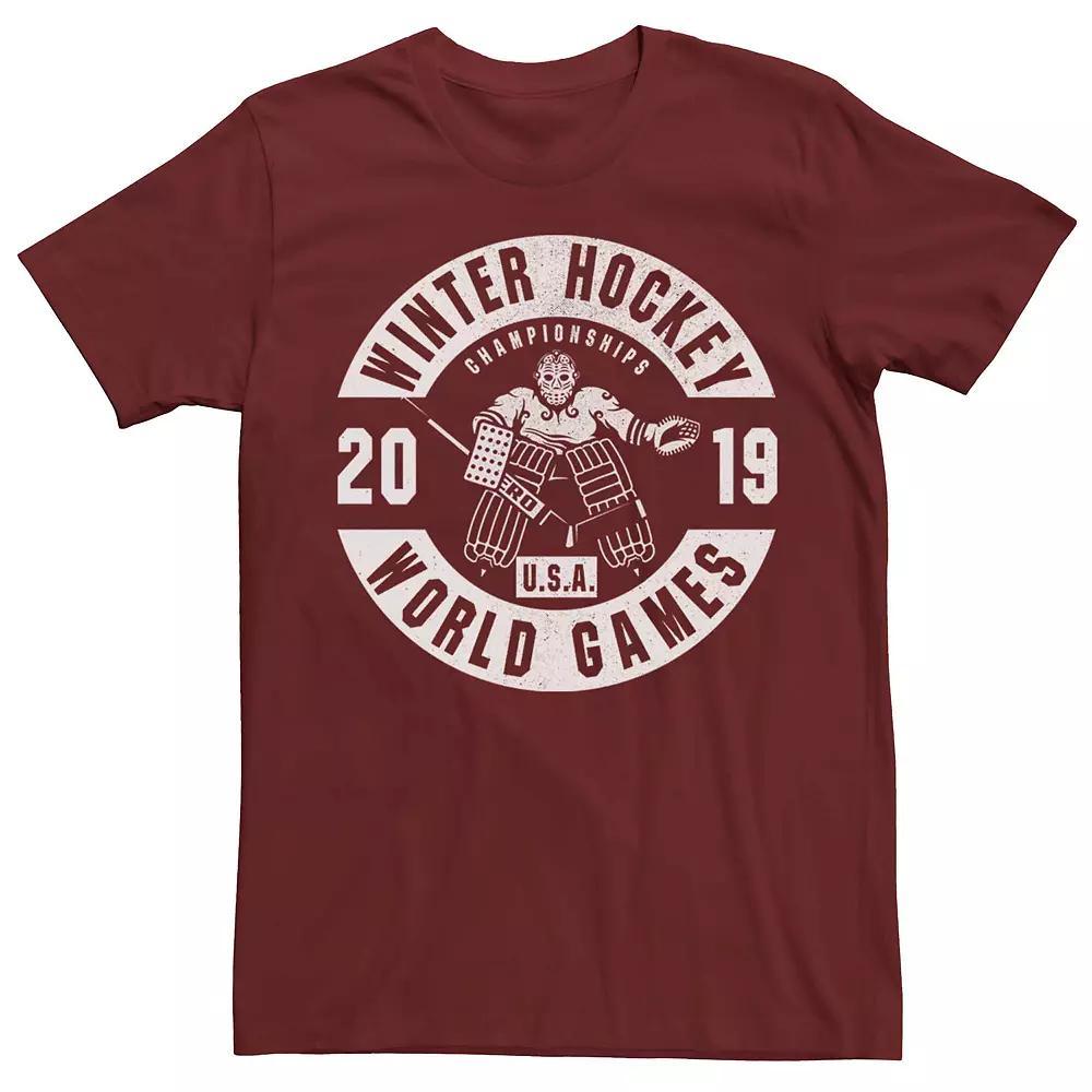 Men's Winter Hockey World Games 2019, Size: Small, Red Product Image