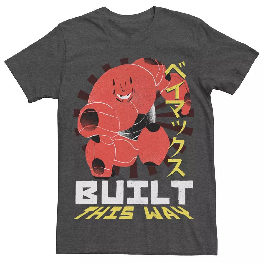 Men's Big Hero 6 Robo Baymax Built This Way Tee, Size: Medium, Grey Heather Product Image