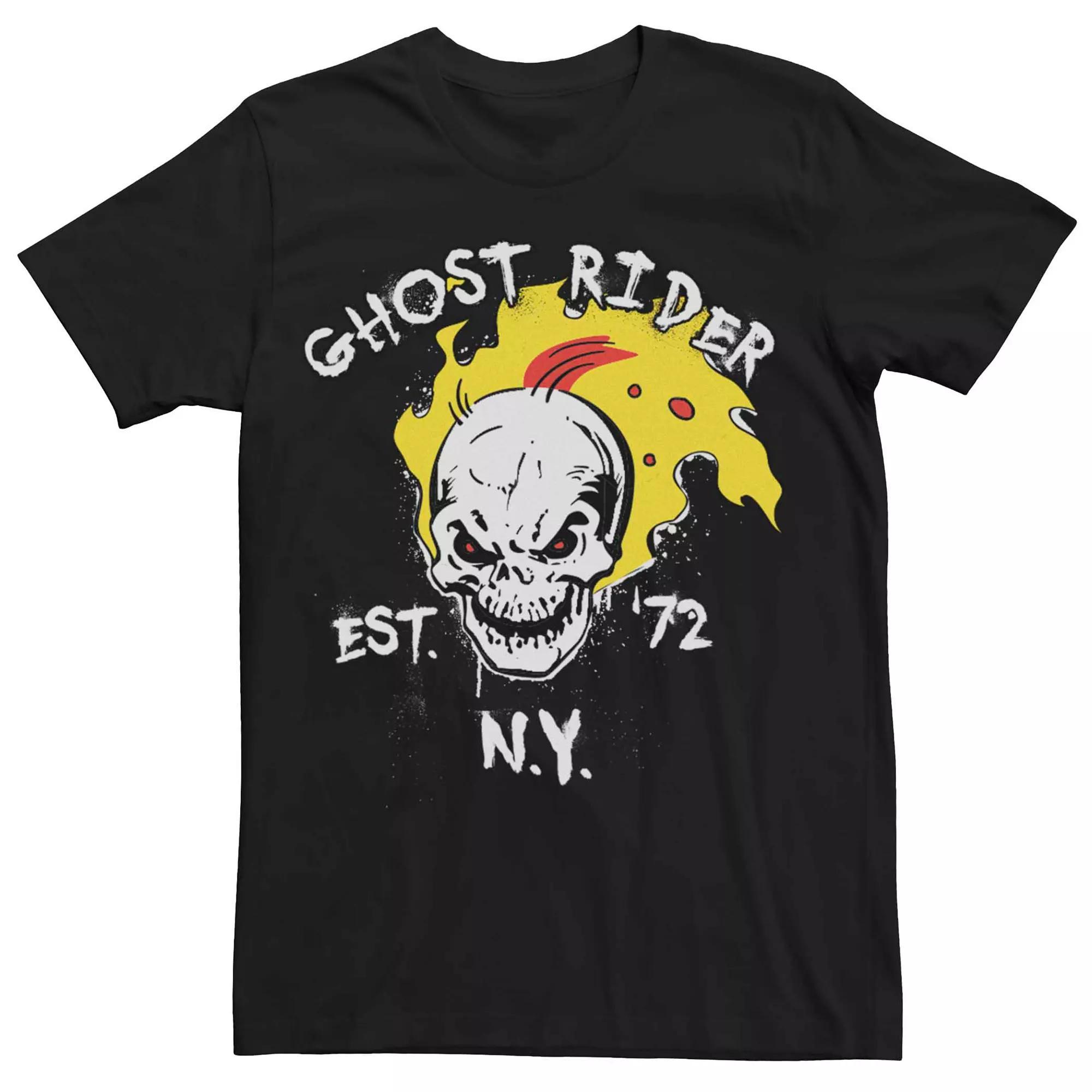 Men's Marvel's Ghost Rider Vintage Est. 72 Tee, Size: XXL, Black Product Image