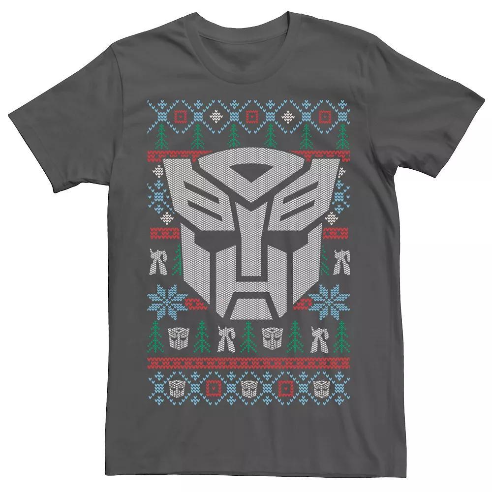 Mens Marvel Vintage Heroines Portrait Ugly Sweater Short Sleeve Tee Blue Product Image