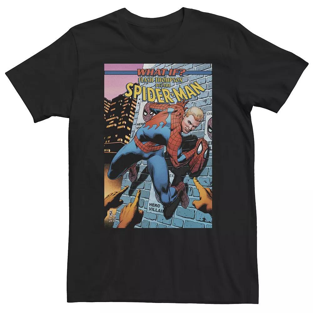 Big & Tall Marvel Thor What If? Raised By Frost Giants Comic Cover Tee, Men's, Size: XXL Tall, Black Product Image