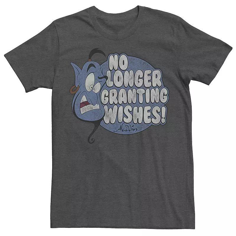 Men's Disney's Aladdin Genie No Longer Granting Wishes Tee, Size: Large, Grey Heather Product Image