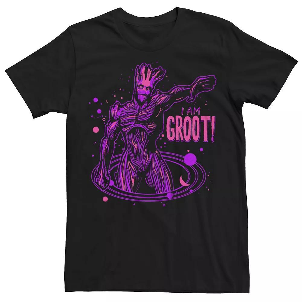 Big & Tall Marvel Guardians Of The Galaxy "I Am Groot" Graphic Tee, Men's, Size: 4XB, Black Product Image