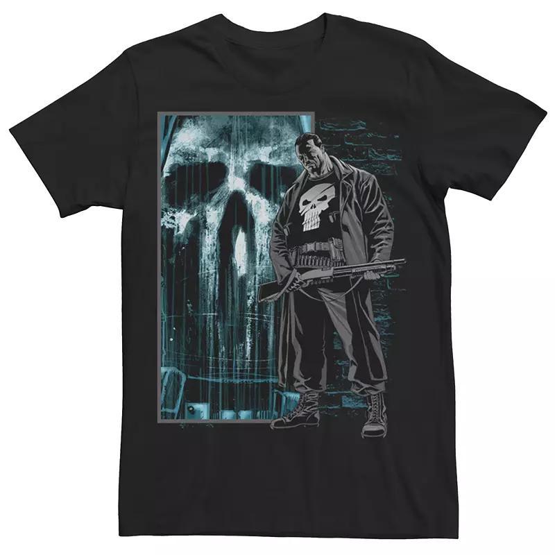 Men's Marvel Punisher Bullet Storm Graphic Tee, Size: XXL, Black Product Image