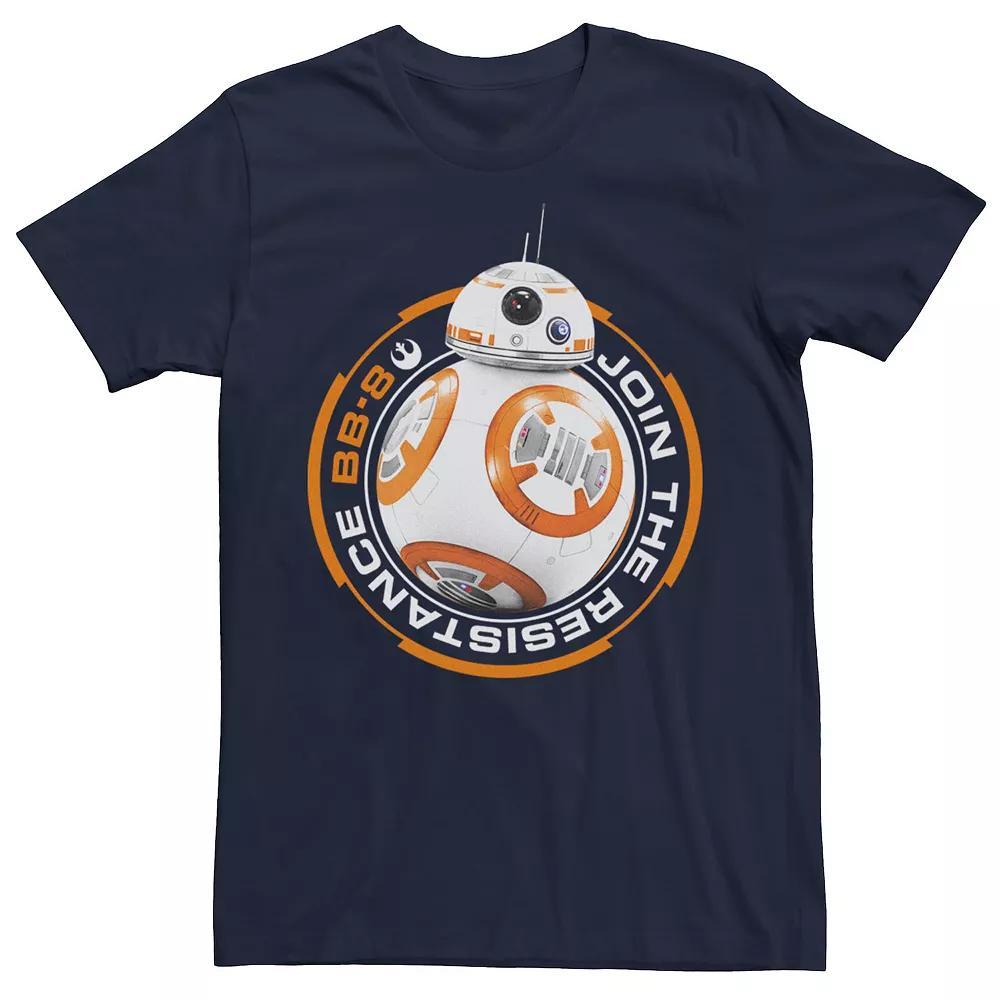 Men's Star Wars BB-8 Join The Resistance Orange Rebel Tee, Size: Small, Blue Product Image