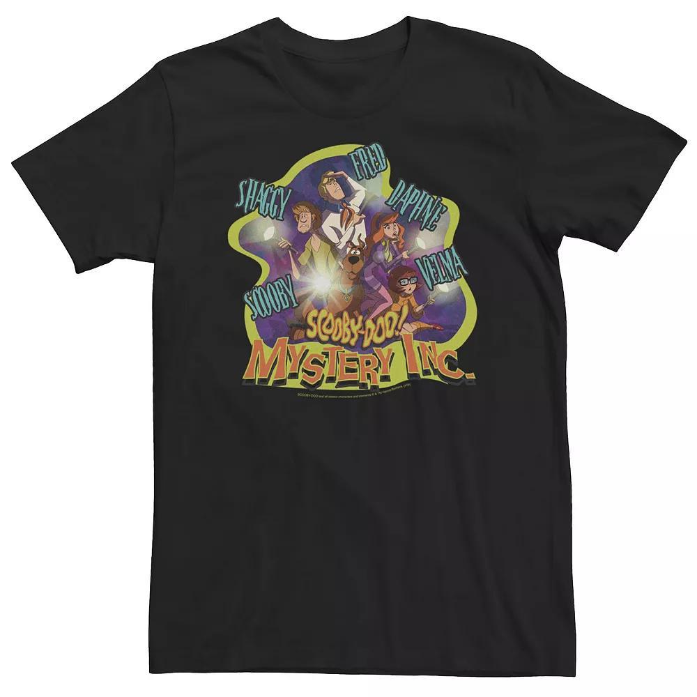 Big & Tall Scooby-Doo Mystery Inc. Portraits Tee, Men's, Size: XL Tall, Black Product Image
