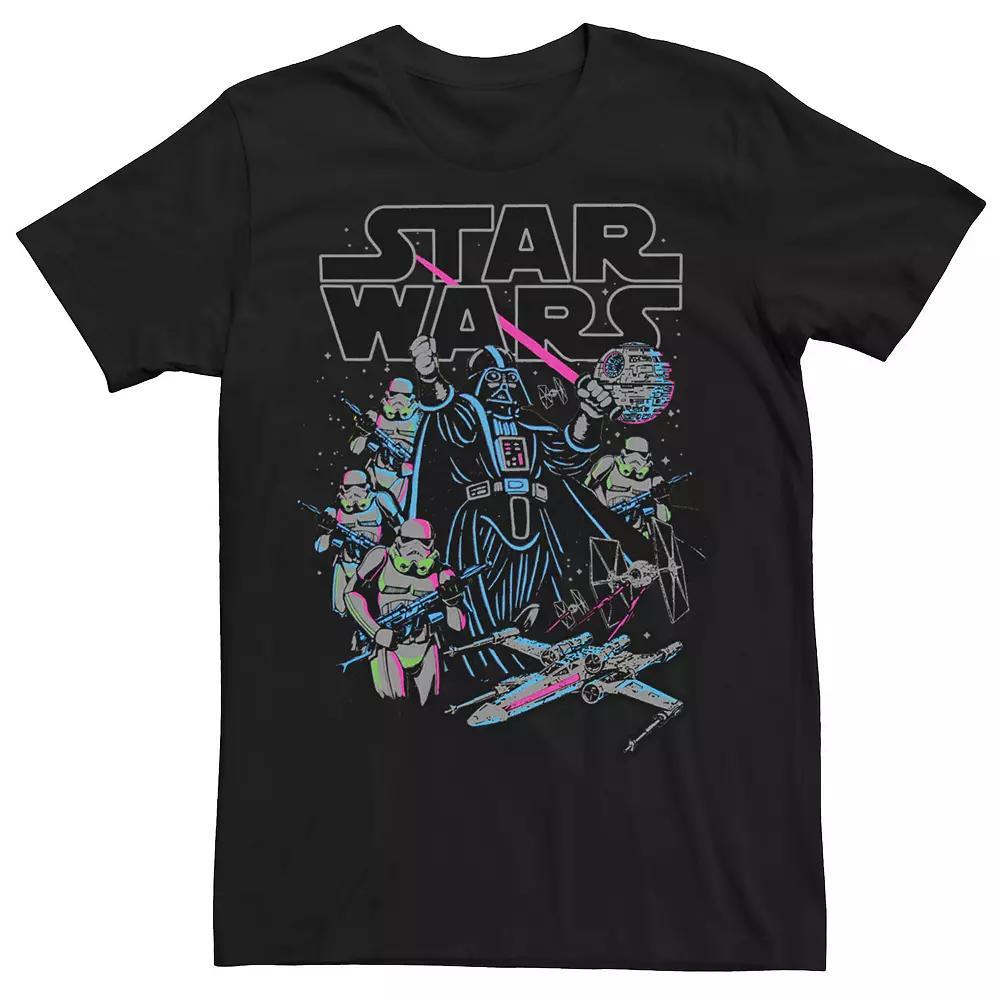 Big & Tall Cartoon Network Johnny Bravo Box Up Hairdo Tee, Men's, Size: 3XL, Black Product Image