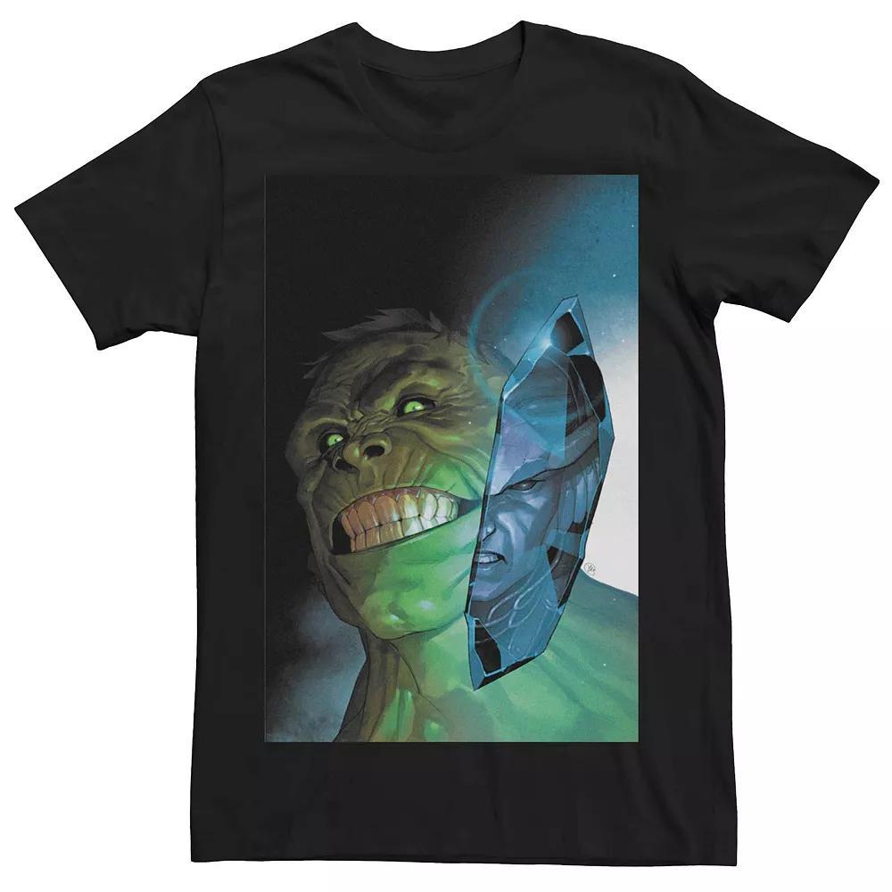 Men's Marvel's Hulk Grin Comic Cover Tee, Size: Large, Black Product Image
