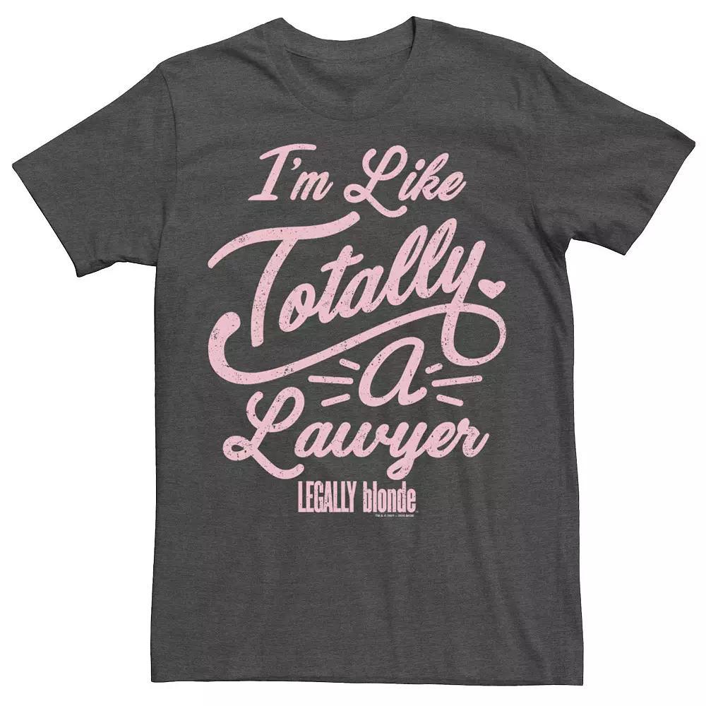 Men's Legally Blonde I'm Like Totally A Lawyer Quote Tee, Size: Medium, Grey Heather Product Image