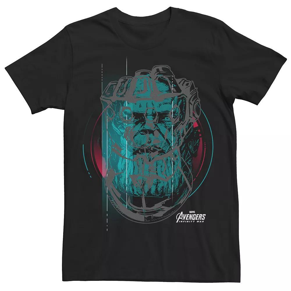 Big & Tall Disney Peter Pan Mermaid Lagoon Gradient Tee, Men's, Size: 3XL Tall, Black Product Image