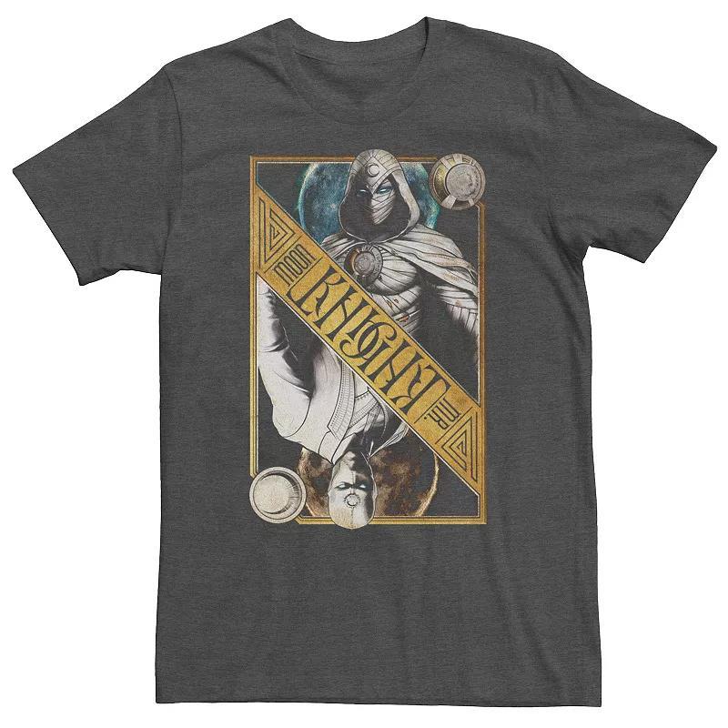 Big & Tall Marvel Moon Knight Dual Card Tee, Men's, Size: 5XL, Grey Heather Product Image