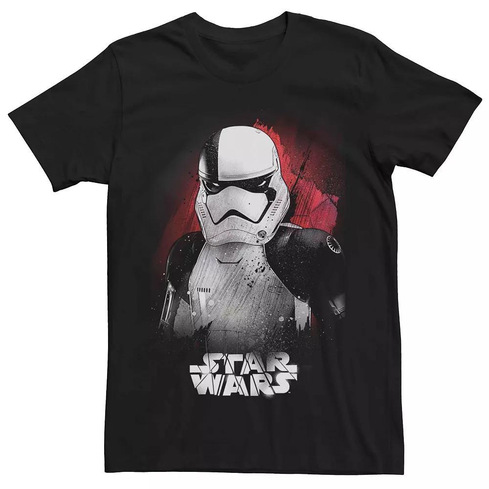 Mens Star Wars Stormtrooper Portrait Graphic T-shirt Grey Product Image