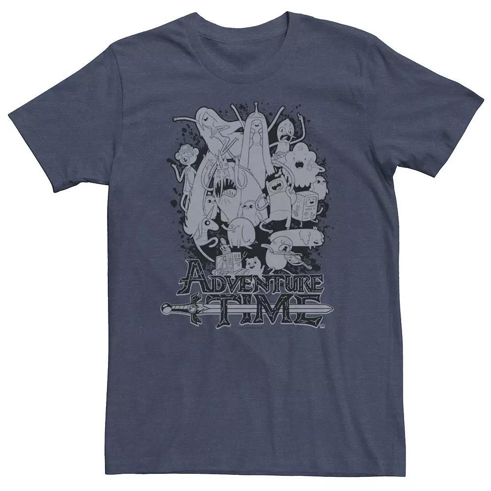 Men's Rick and Morty Glitch Tie Dye Graphic Tee, Size: XXL, Black Product Image