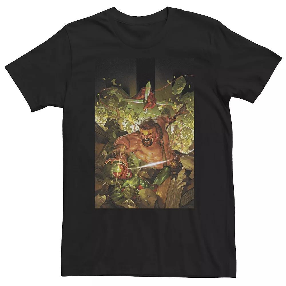Big & Tall Marvel Comixology Hercules And Vision Comic Book Cover Tee, Men's, Size: 3XL Tall, Black Product Image