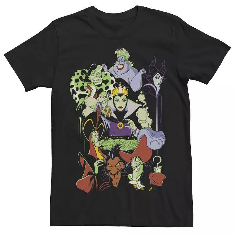 Disney Villains Men's Cauldron Group Shot Tee, Size: Medium, Black Product Image