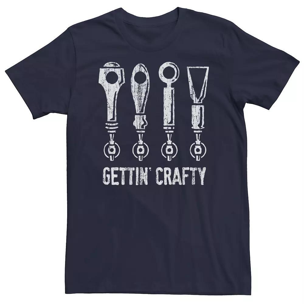 Big & Tall Gettin' Crafty Beer Taps Tee, Men's, Size: 4XL, Blue Product Image