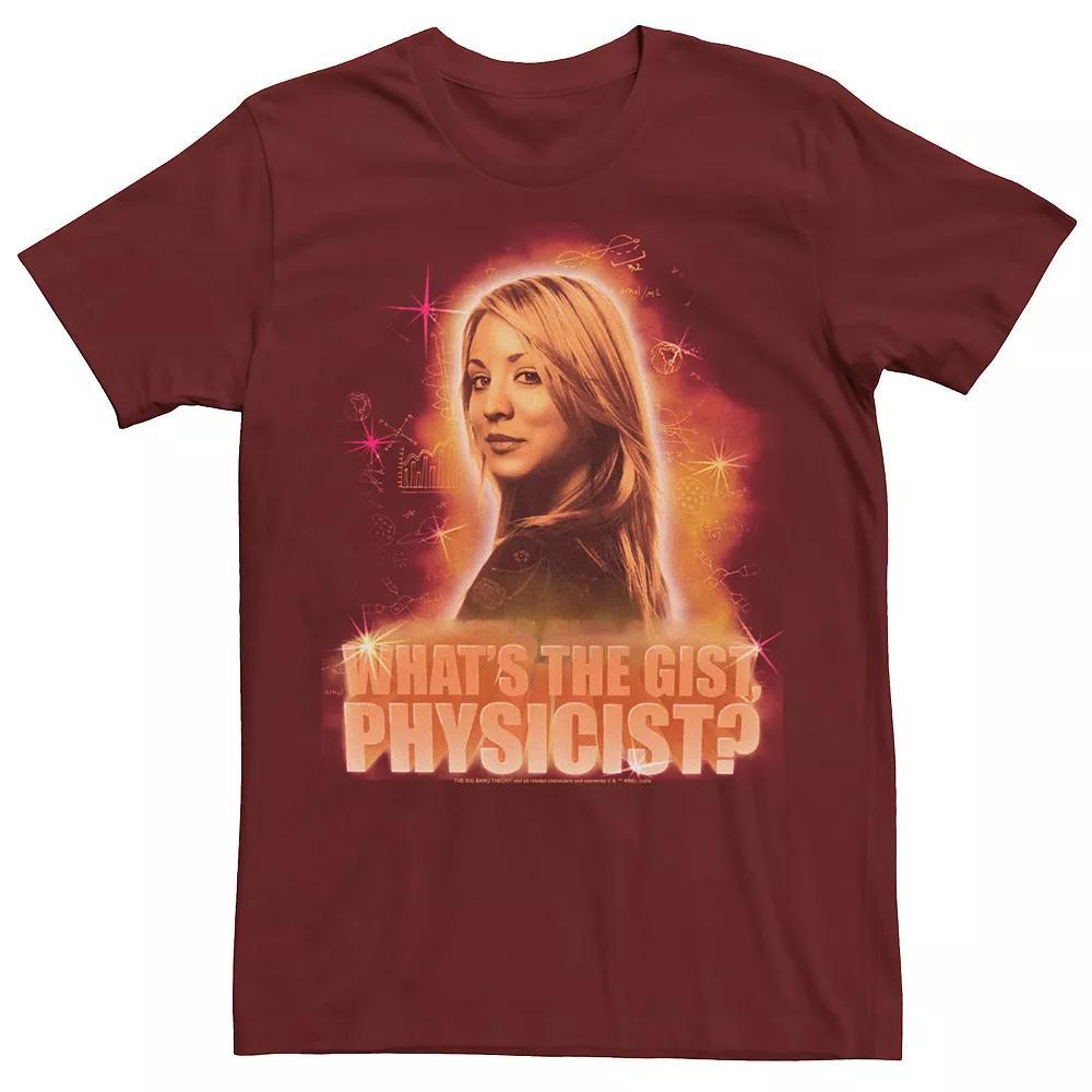 Men's The Big Bang Theory Penny What's The Gist Physicist Tee, Size: XL, Red Product Image
