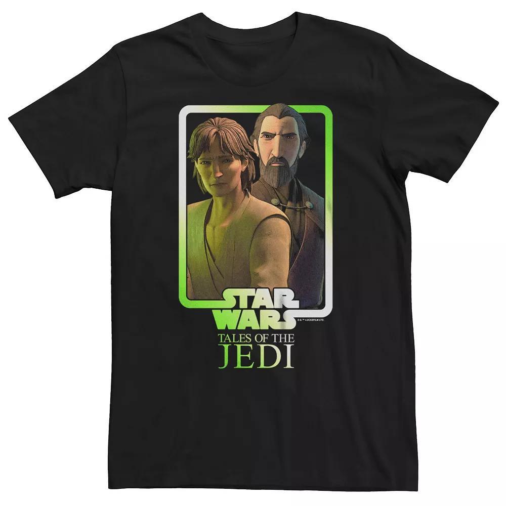 Big & Tall Star Wars Tales Of The Jedi Classic Duo Graphic Tee, Men's, Size: XXL Tall, Black Product Image