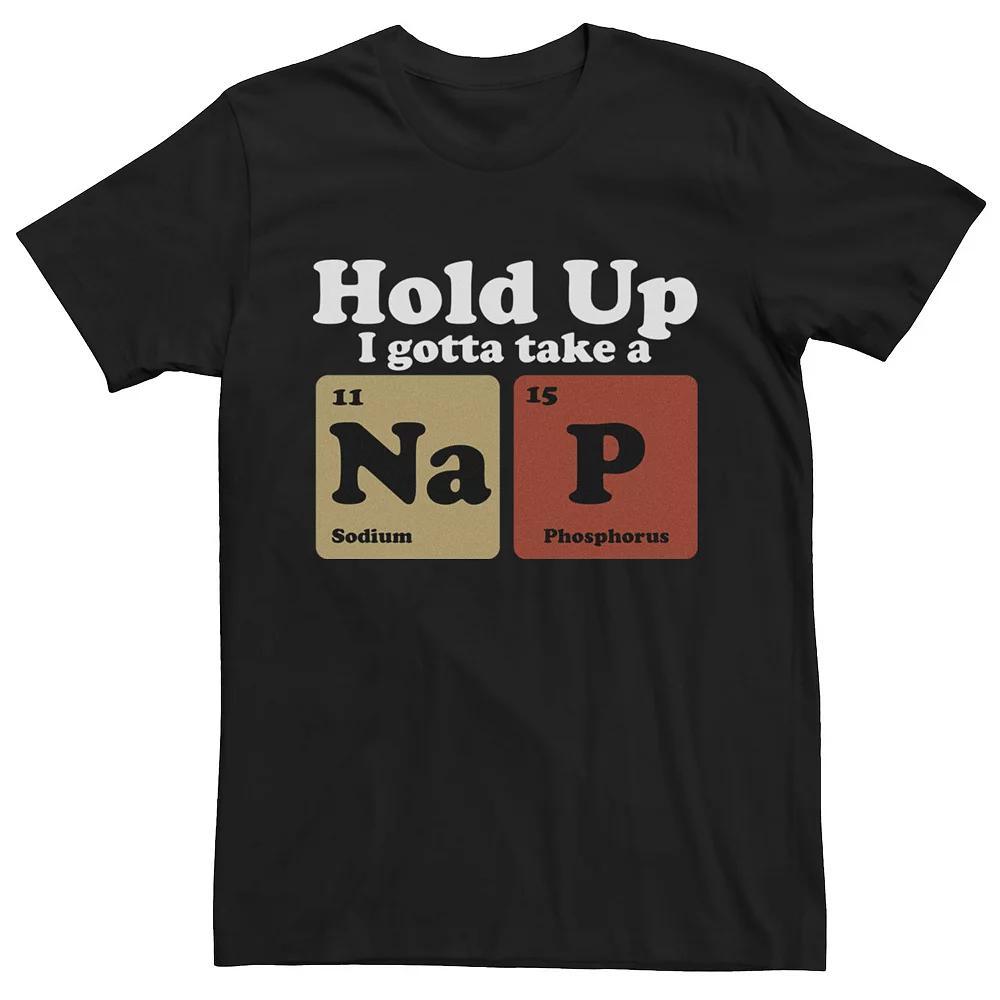Men's I Gotta Take A NaP Graphic Tee, Size: Large, Black Product Image