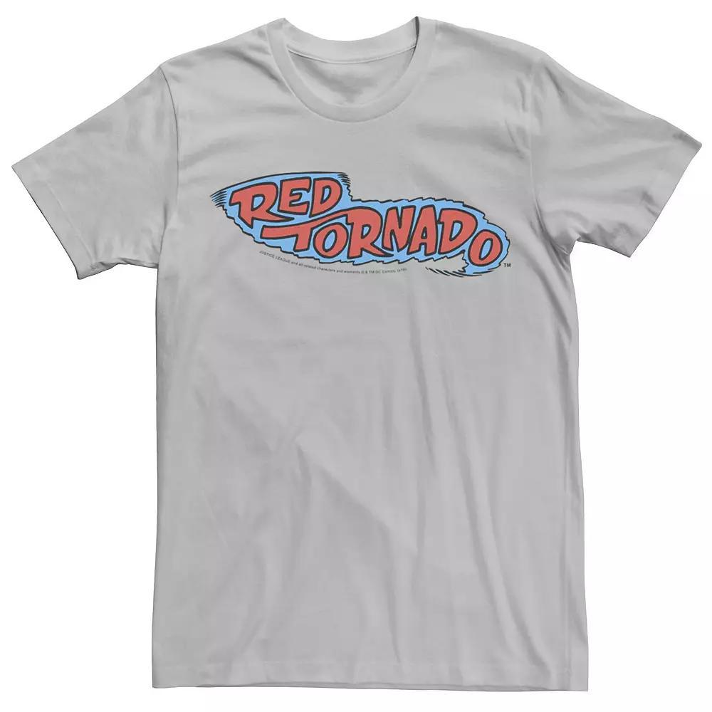 Men's DC Comics Red Tornado Text Logo Poster Tee, Size: XXL, Black Product Image