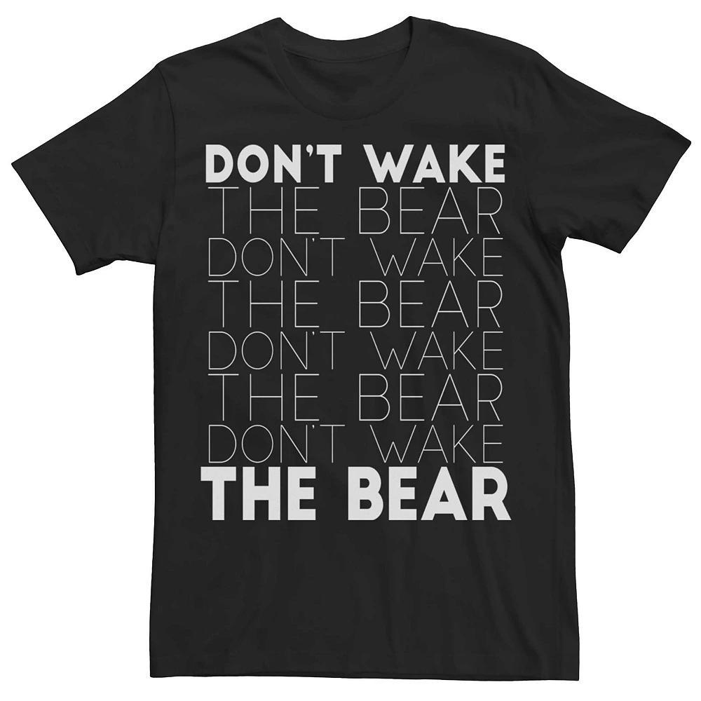Men's Don't Wake The Bear Tee, Size: Medium, Black Product Image