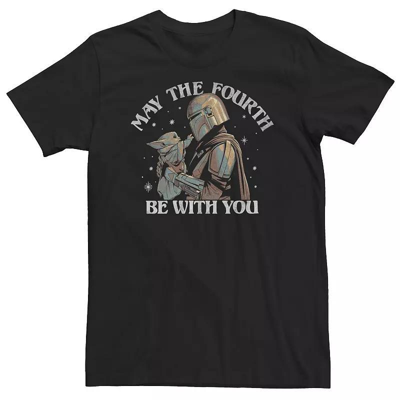 Men's Star Wars The Mandalorian Grogu In Flying Pod Graphic Tee, Size: Large, Black Product Image