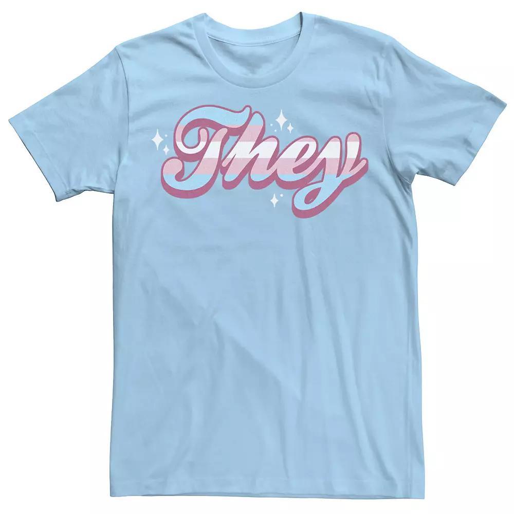 Men's Marvel Spider-Man Large Classic Movie Logo Graphic Tee, Size: 3XL, Light Blue Product Image