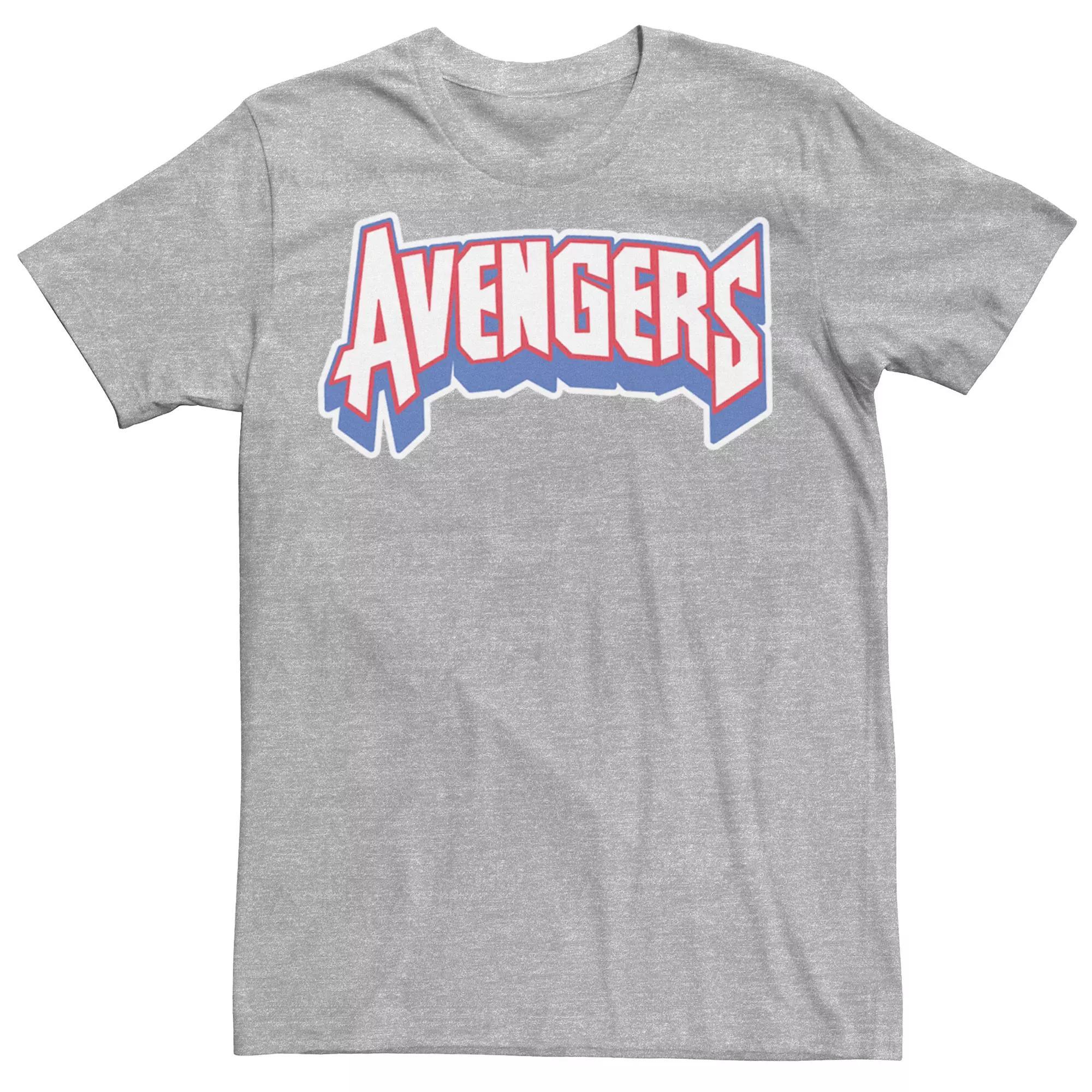 Men's Marvel Avengers Logo Tee, Size: Small, Athletic Grey Product Image
