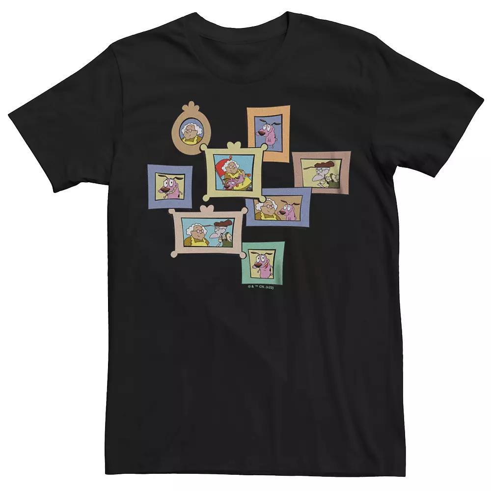 Men's Courage the Cowardly Dog Photographys Tee, Size: Large, Black Product Image