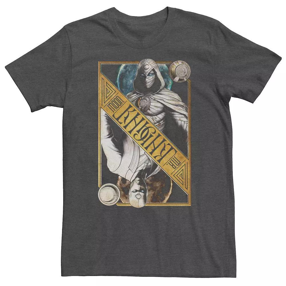 Big & Tall Marvel Moon Knight Dual Card Tee, Men's, Size: 5XL, Grey Heather Product Image