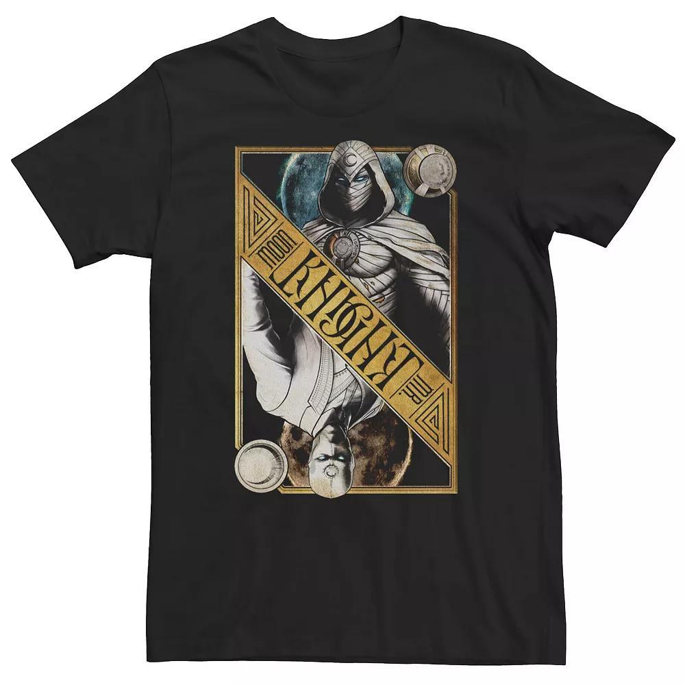 Big & Tall Marvel Moon Knight Dual Card Tee, Men's, Size: 5XL, Grey Heather Product Image