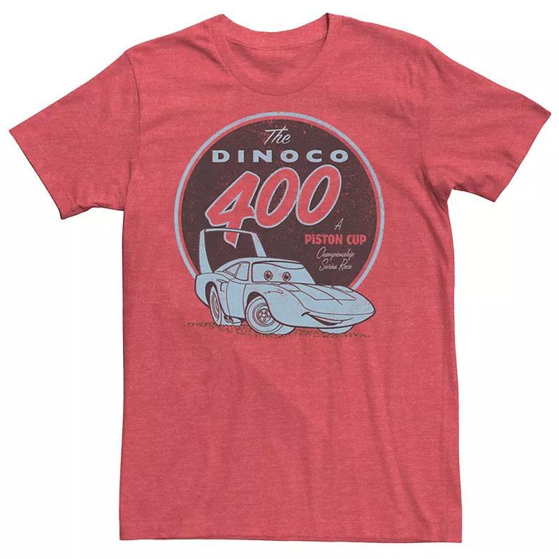 Mens Cars Dinoco 400 The Champ Tee Red Grey Product Image