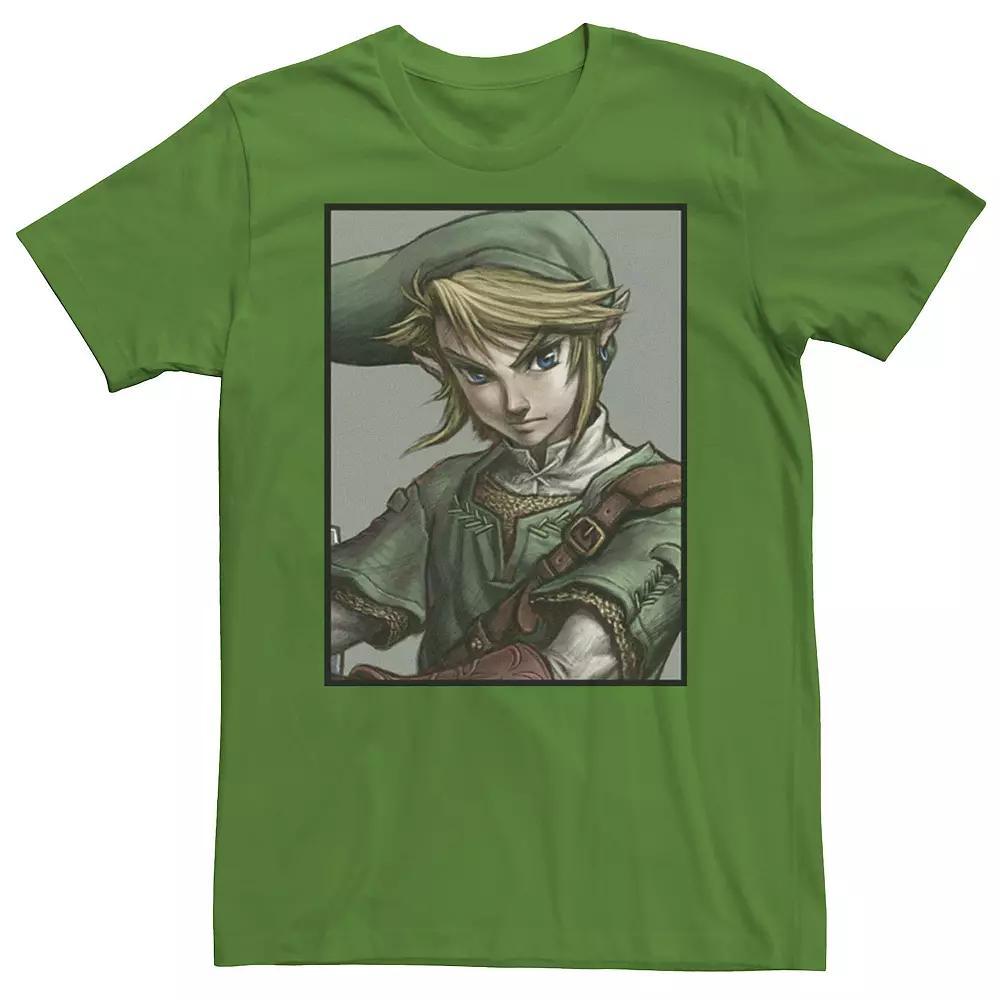 Men's Legend of Zelda Link Twilight Face Portrait Tee, Size: XL, Kelly Product Image