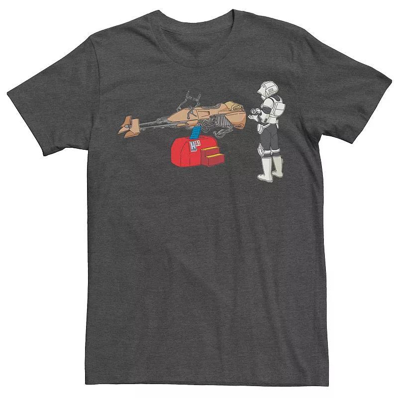 Men's Marvel Hail The Mighty Fa-Thor Simple Father's Day Tee, Size: XL, Grey Heather Product Image