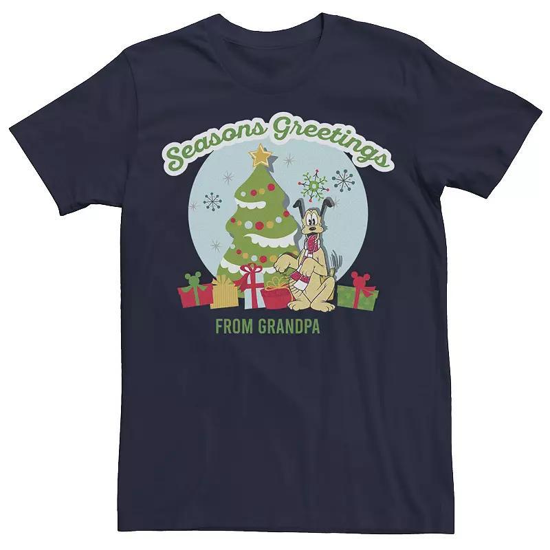 Disney's Mickey & Friends Christmas Seasons Greetings Aunt Men's Tee, Size: XL, Grey Heather Product Image
