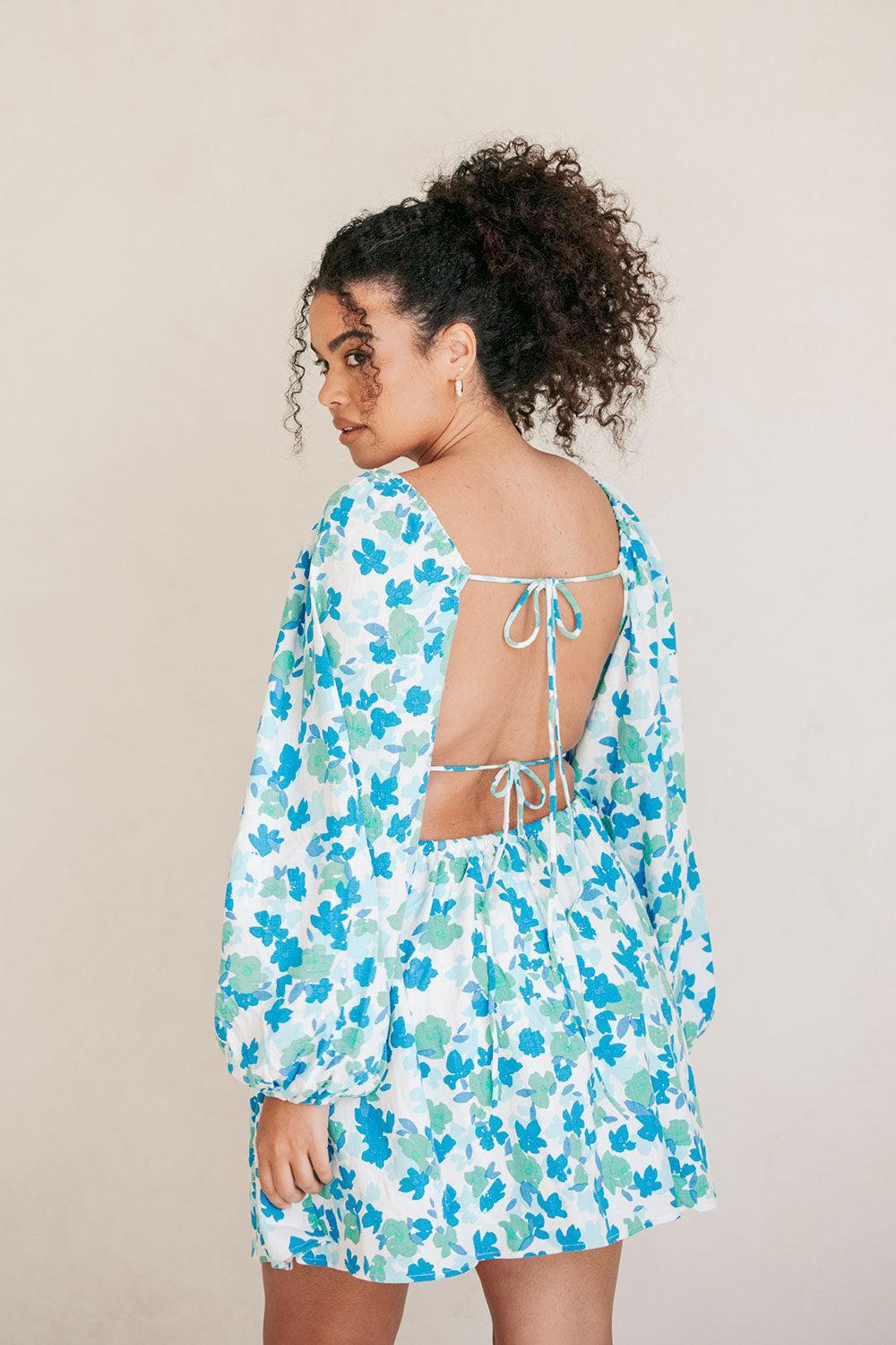 Backless Florian Dress - Brushed Floral Product Image