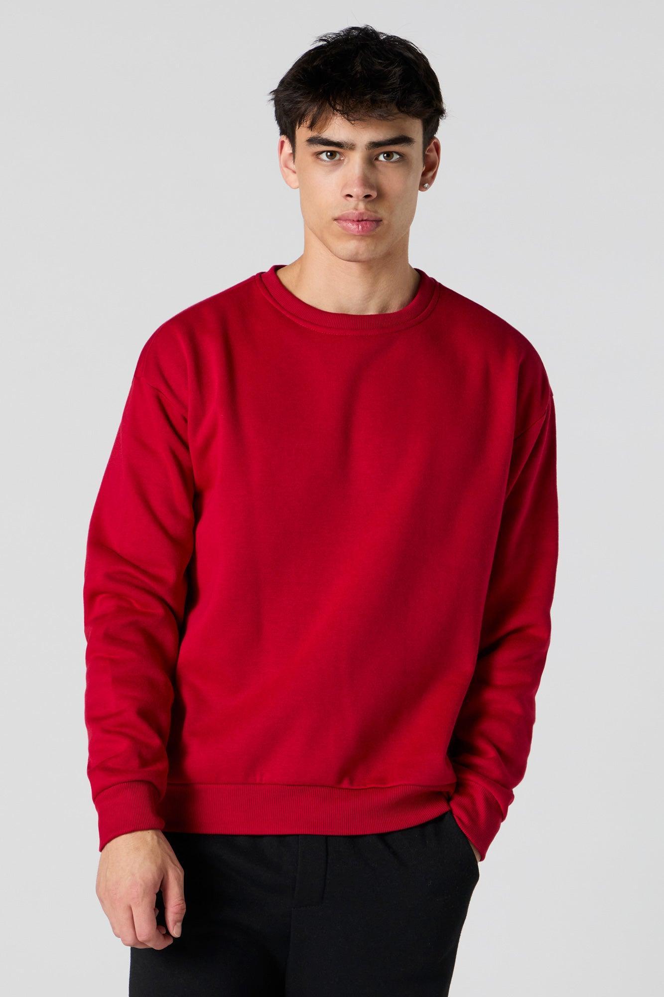 Solid Fleece Sweatshirt Male Product Image