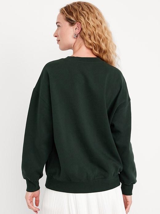 SoComfy Oversized Graphic Sweatshirt Product Image