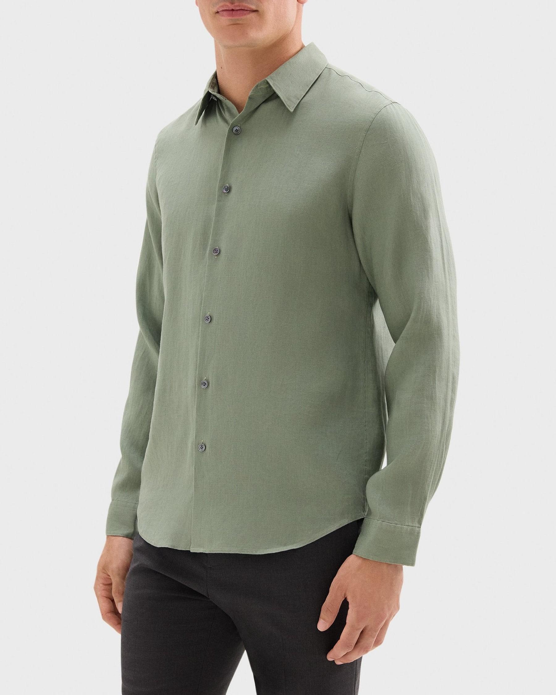 Standard-Fit Shirt in Linen Product Image