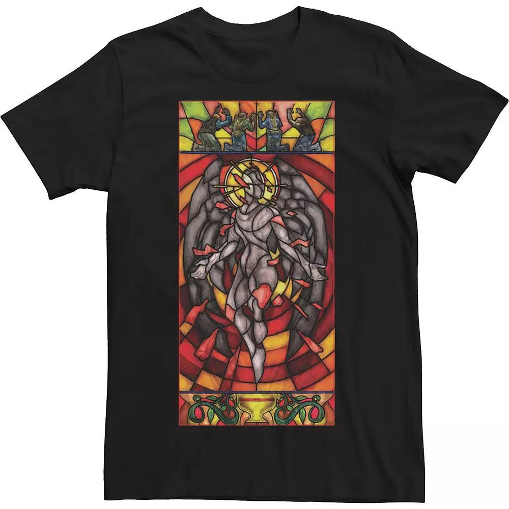 Men's Green Lantern Green Vintage Logo Tee, Size: 3XL, Black Product Image