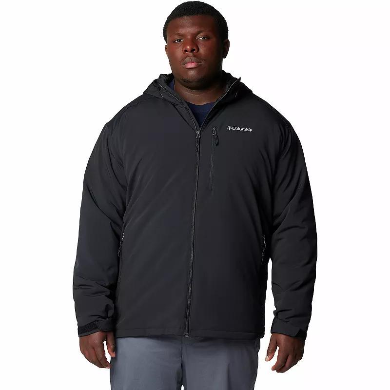 Big & Tall Columbia Gate Racer™ II Midweight Hooded Soft Shell Jacket, Men's, Size: 4XB, Black Product Image