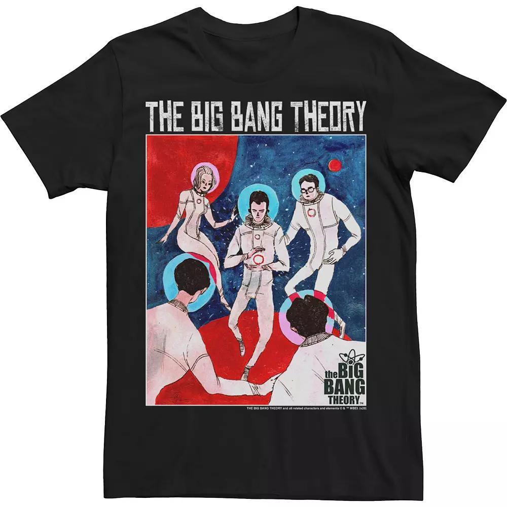 Men's The Big Bang Theory Watercolor Astronaut Poster Tee, Size: XXL, Black Product Image