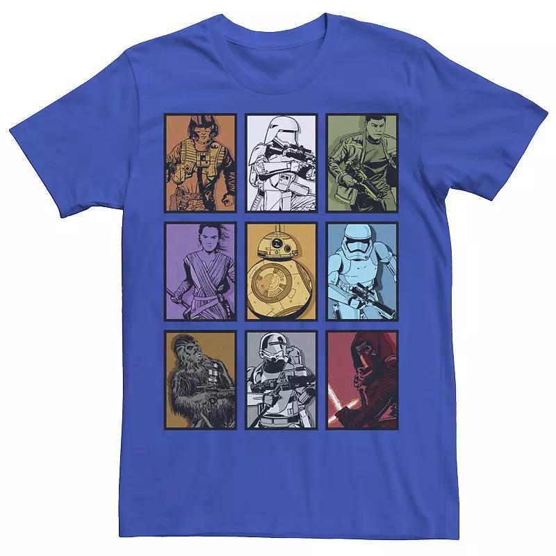 Men's Star Wars Force Awakens Pop Art Poster Graphic Tee, Size: 3XL, Royal Product Image